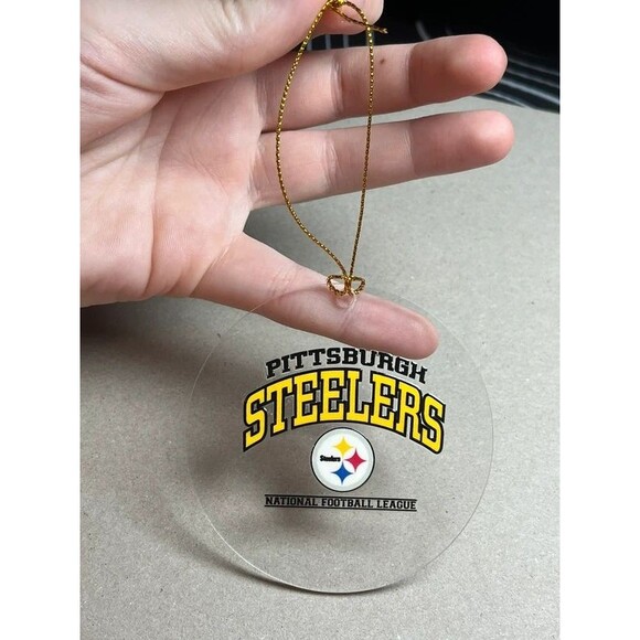 no brand Other - Christmas Tree Steelers Ornament football